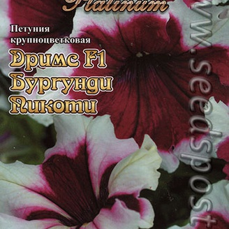 Петуния крупноцветковая Дримс Бургунди Пикоти F1, 15 шт. Platinum