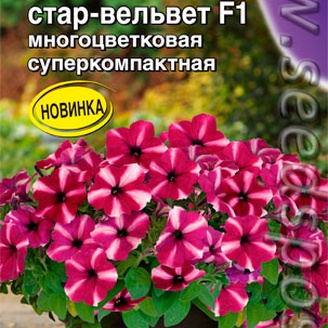 Петуния многоцветковая Джолли Стар-Вельвет F1, 7 шт. Farao